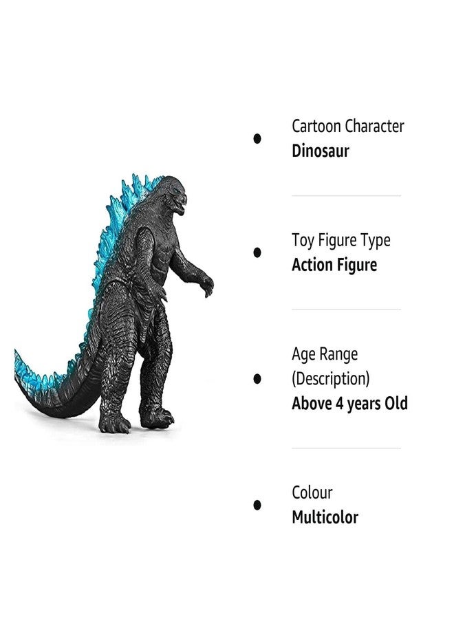 De-Lite™ Action Figures Soft Touch Vinyl Plastic Collectible Model Toys… (NuclearGodzilla - Black (Blue Spine), 17cm) - Image 2